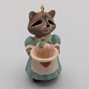 Hallmark Keepsake Plum Delightful 1991, Tender Touches Vintage Raccoon Ornament